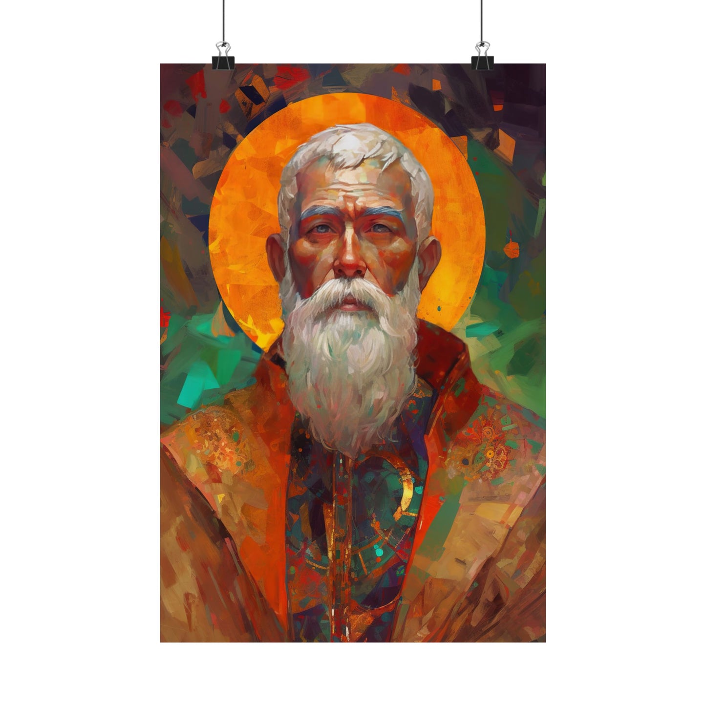 Saint Matthias the Apostle Print - Sanctified Souls Print - Multiple Sizes - Premium Matte Vertical Posters