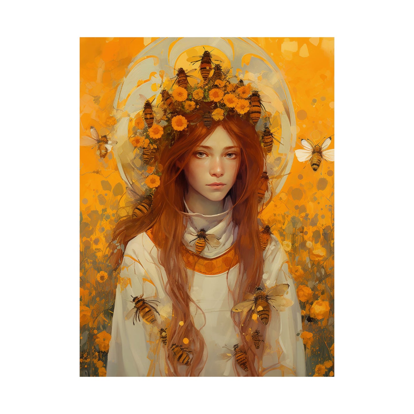Saint Abigail - Sanctified Souls Print - Multiple Sizes - Premium Matte Vertical Posters