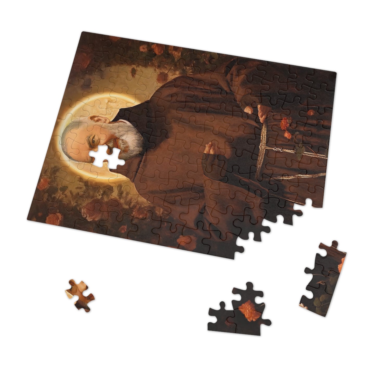Saint Padre Pio - Puzzle and Keepsake Tin - Religious Jigsaw Puzzle (30, 110, 252, 500,1000-Piece) - Religious Puzzle