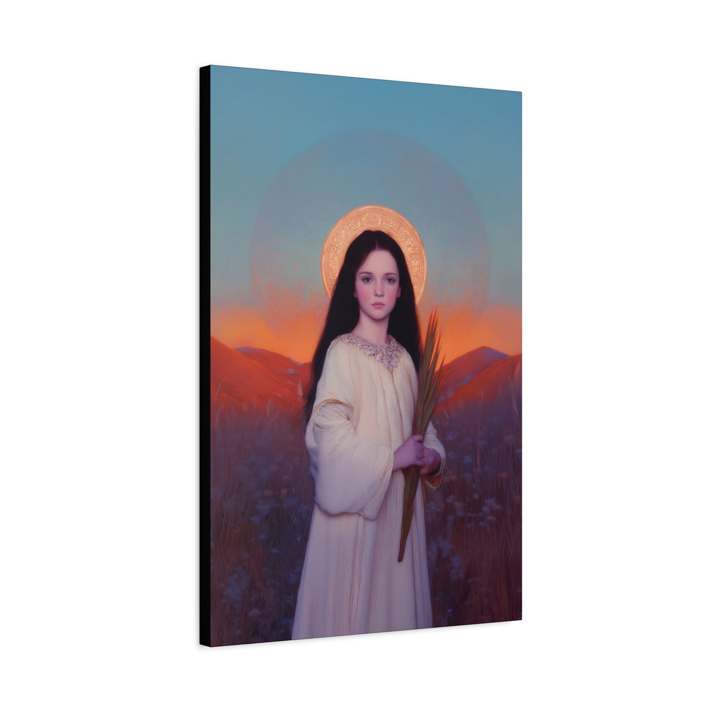 Saint Hope - Multiple Sizes - Catholic Home art - Museum Wrapped Canvas - Sanctified Souls Print - Martyr Saint