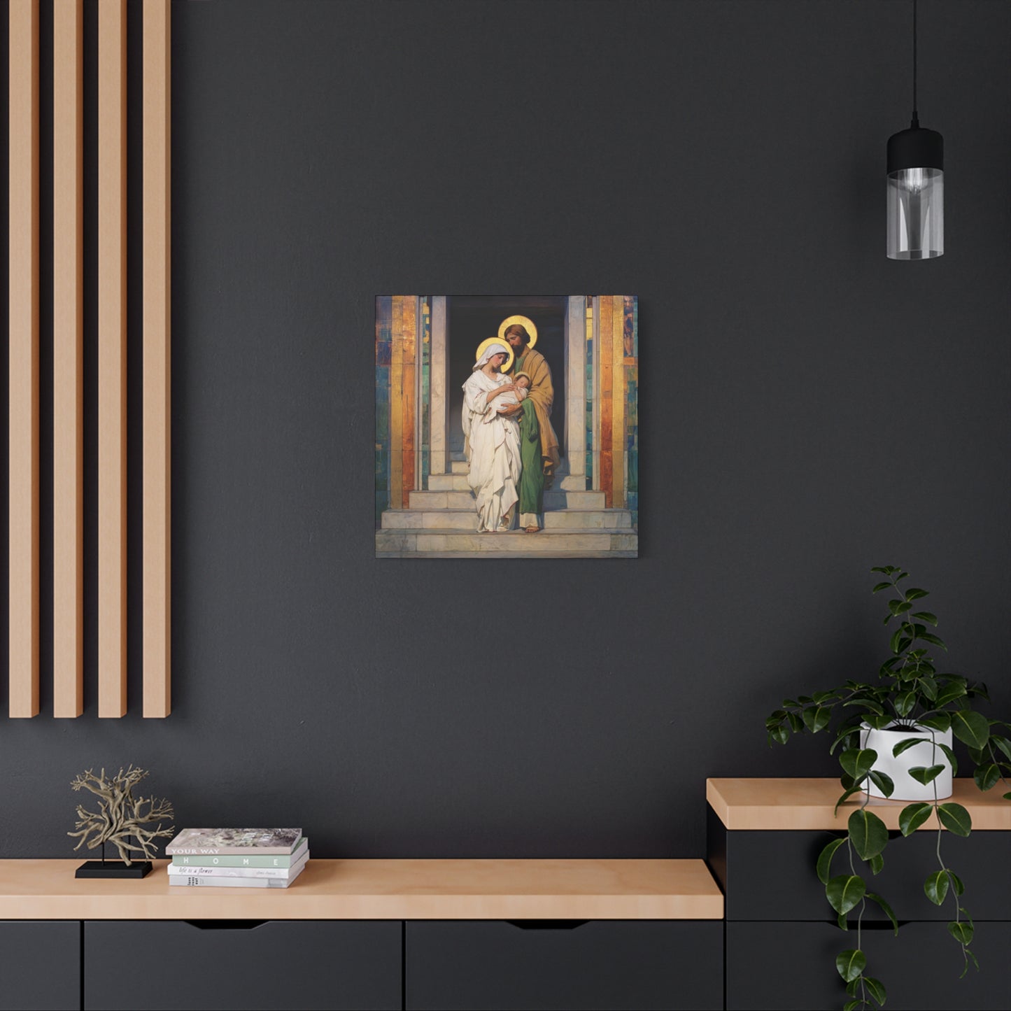 The Feast of the Presentation of the Lord - Holy Family - Gallery Wrapped Canvas - Print - Religious Art for your Home - Catholic art print - prayer room art
