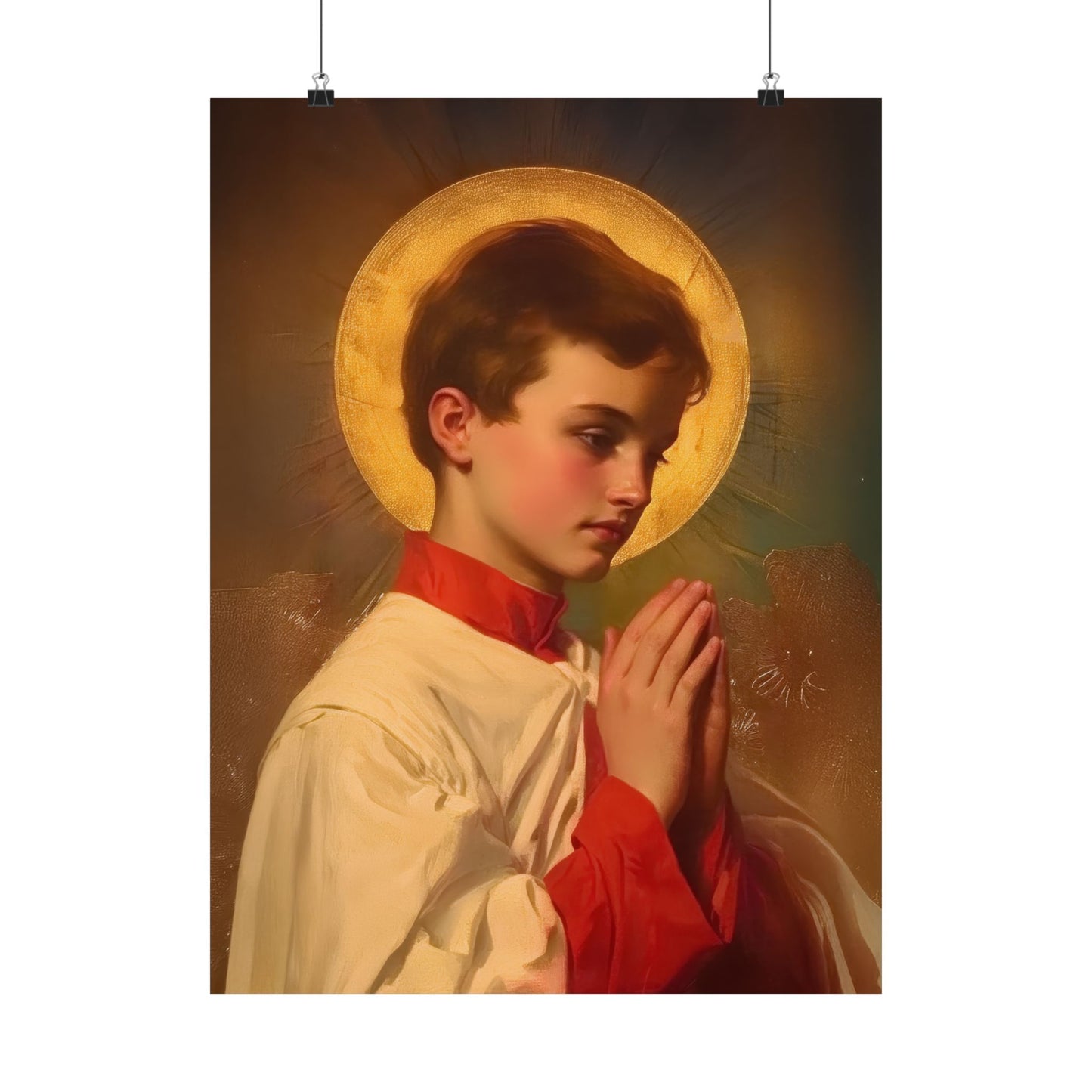 Saint Dominic Savio - Sanctified Souls Print - Multiple Sizes - Premium Posters - Catholic Art - Christian Home Decor Artwork