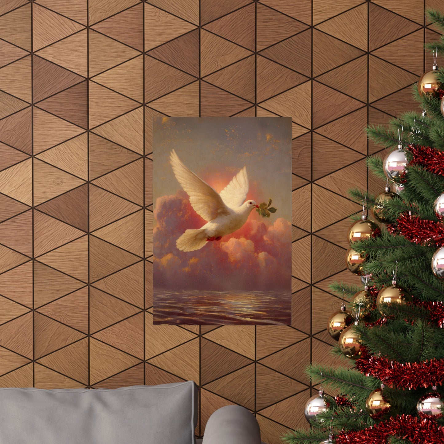 The Spirit Who Restored the Horizon - Holy Spirit - The Dove - Sanctified Souls Print - Multiple Sizes - Premium Matte Vertical Posters