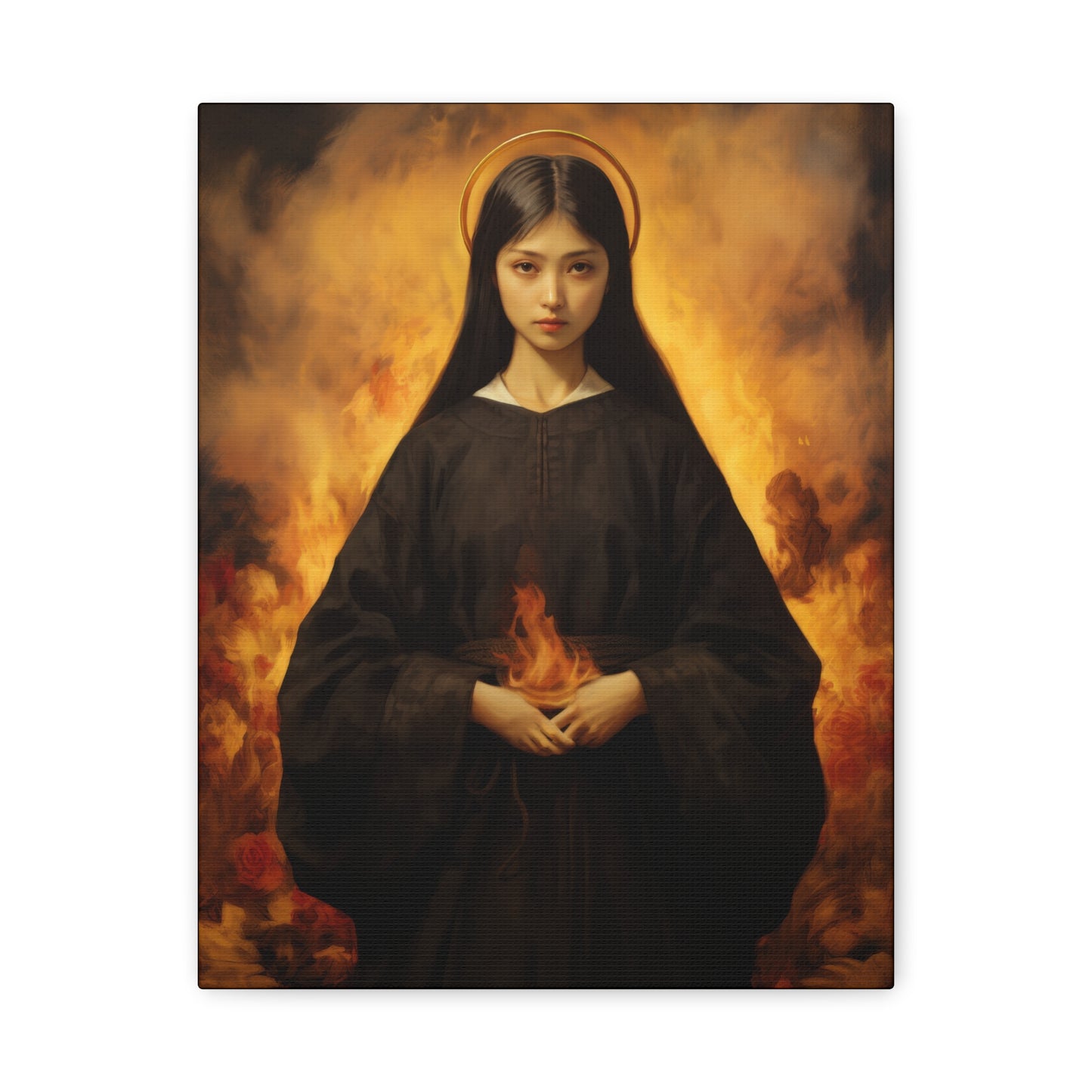 Blessed Mary Magdalen Kiota - Museum Wrapped Canvas - Print - Religious Art for your Home - Christian print - Prayer Room Catholic Saint