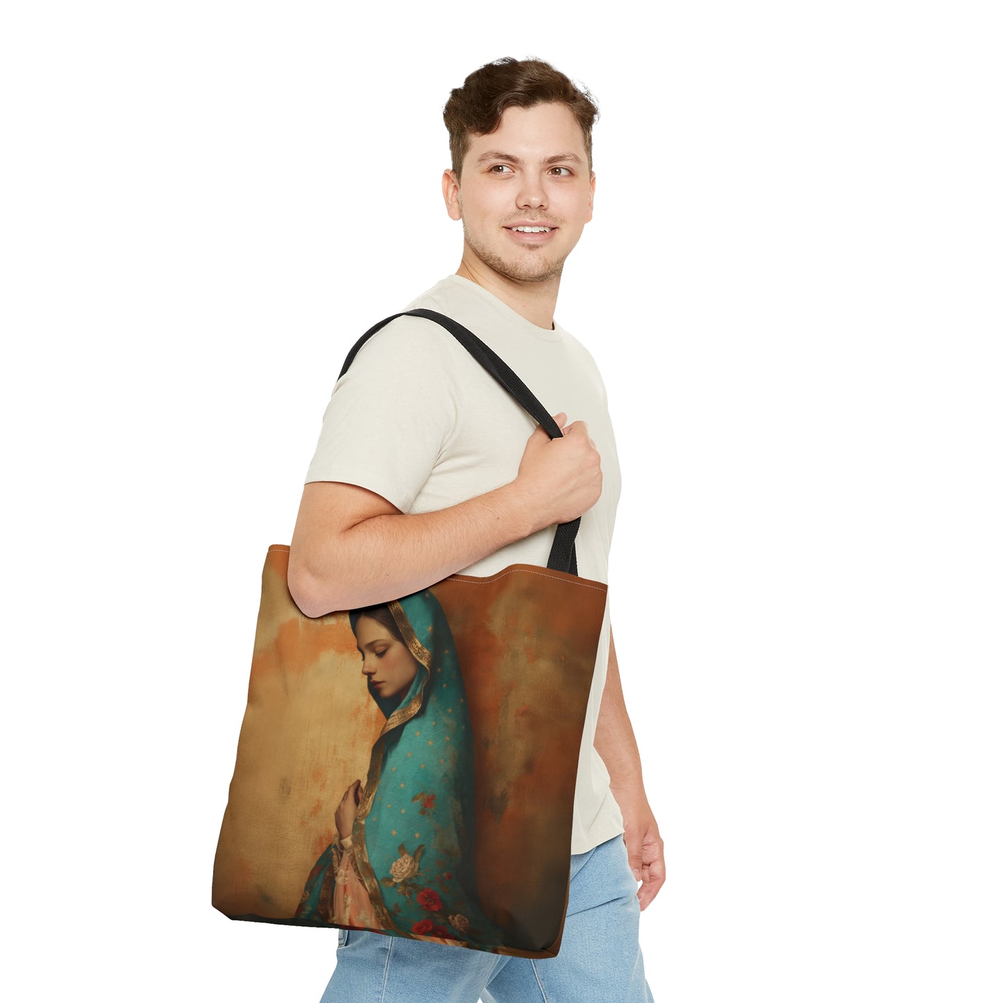 Our Lady of Guadalupe - Tote Bag - Large Medium Small Faith Art Bag - Catholic Faith Purse