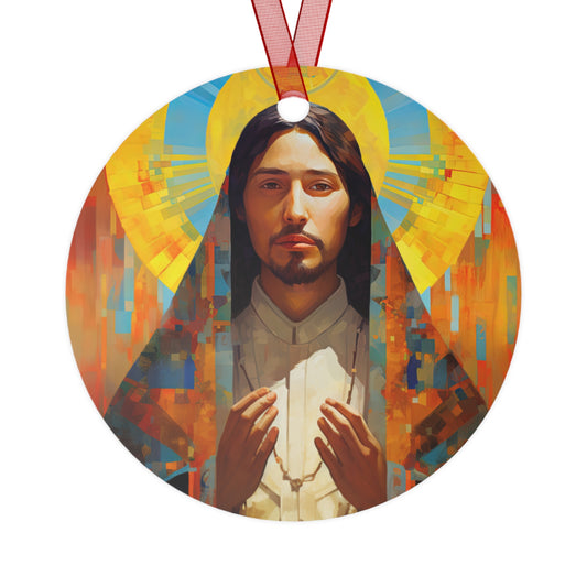 Saint Juan Diego - Religious Holiday Christmas Ornament and Keepsake - Double sided Keepsake Religious Ornament