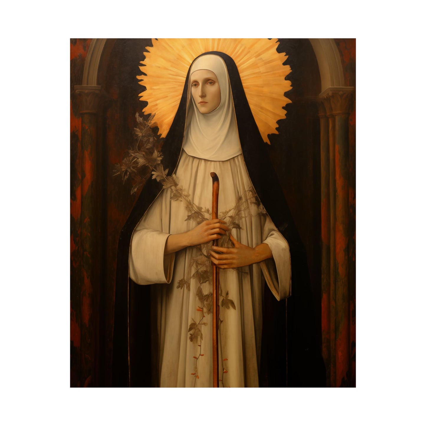 Saint Margaret of Castello Print - Sanctified Souls Print - Multiple Sizes - Premium Matte Vertical Posters - Blessed Margaret