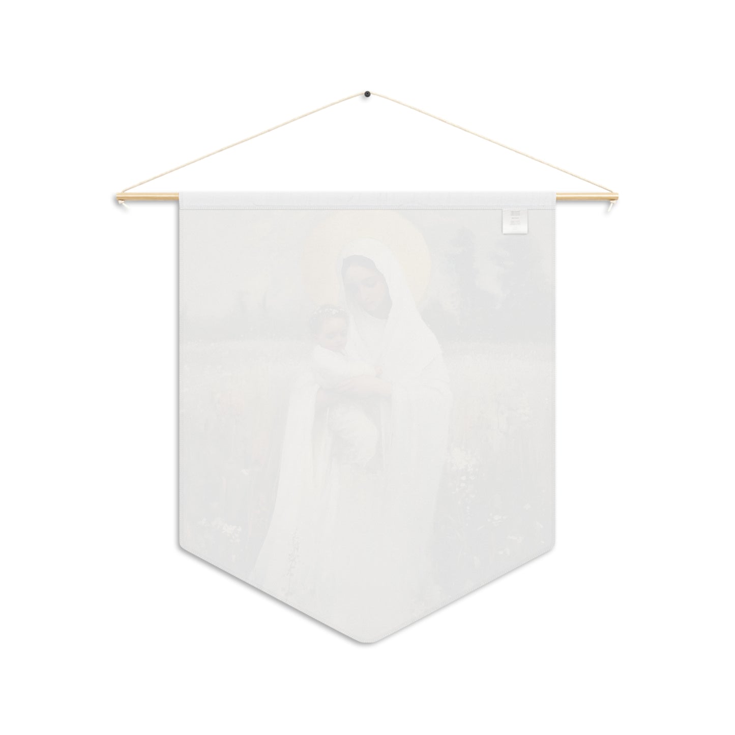 Our Lady of the Prairie Pennant / Banner / Wall Hanging - Prayer room art - 18" x 21" - Catholic - Large Banner
