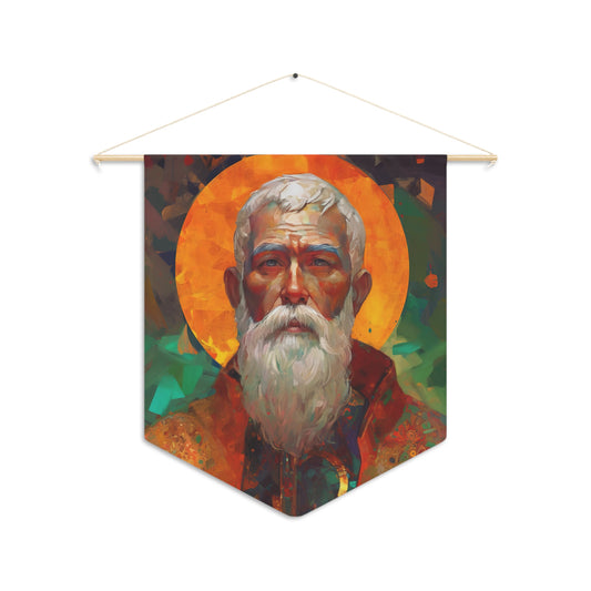 Saint Matthias Wall Banner / Wall Hanging / Pennant - Prayer room art - Catholic Home - Saint Art for your home - 18" x 21"