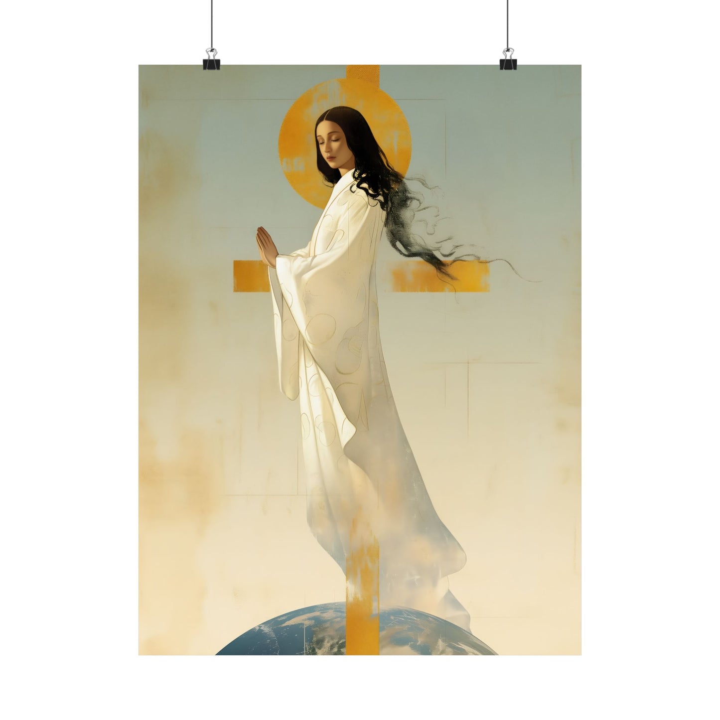Our Lady of Akita - Mother Mary - Sanctified Souls Print - Multiple Sizes - Premium Matte Vertical Posters