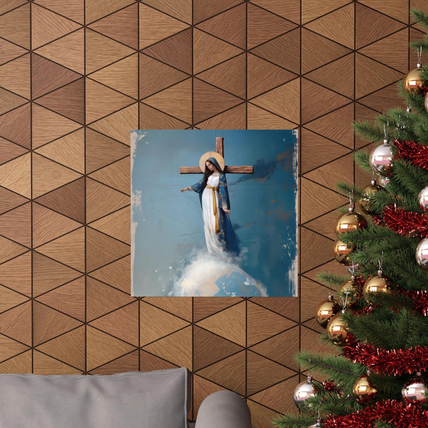 The Lady Of All Nations - Marian Devotion - Mother Mary - Sanctified Souls Print - Multiple Sizes - Premium Matte Vertical Posters