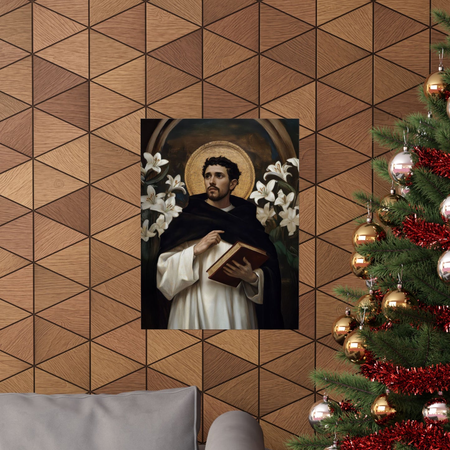 Saint Dominic - Sanctified Souls Print - Multiple Sizes - Premium Posters - Catholic Art - Christian Home Decor Artwork