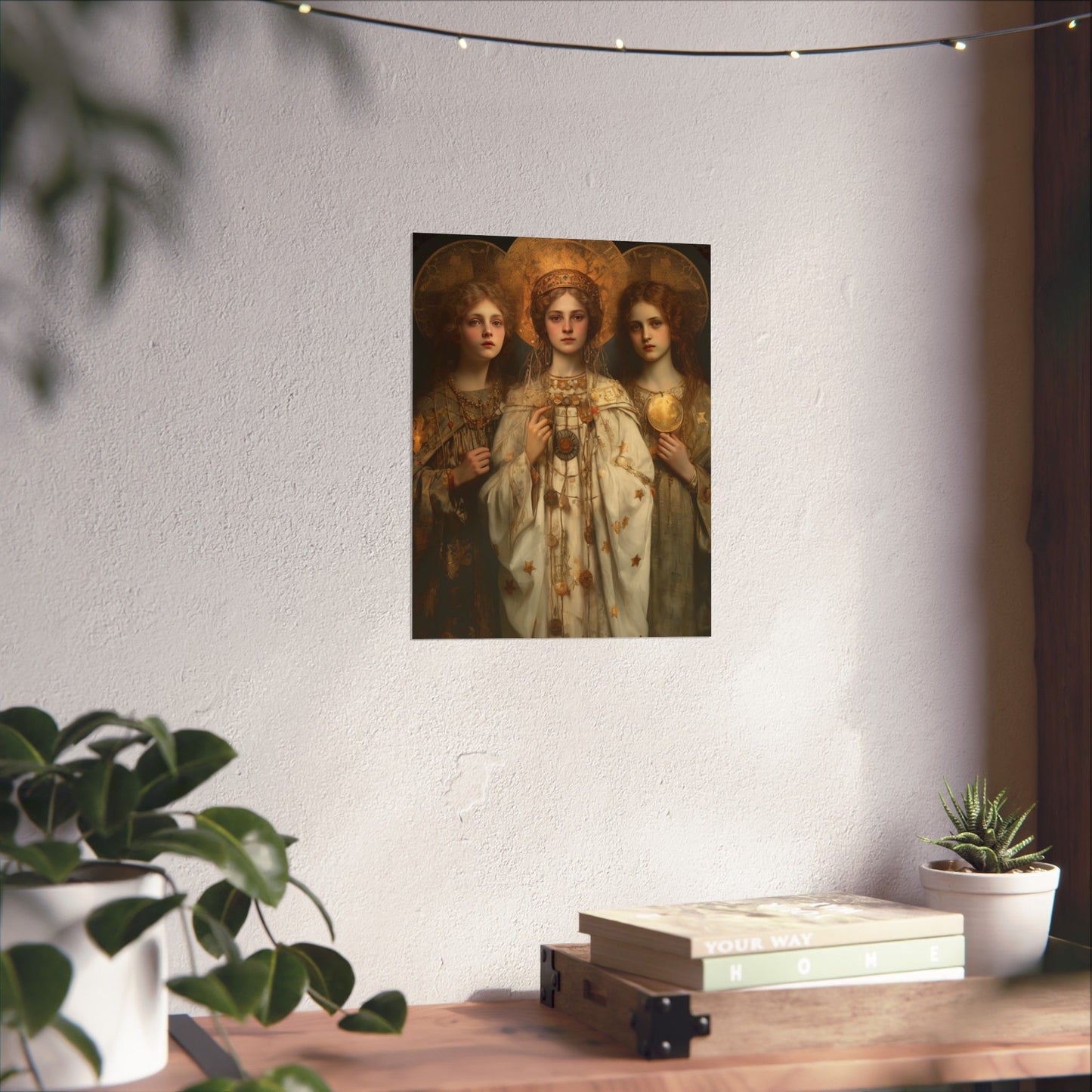 Saints Faith, Charity and Hope - Sanctified Souls Print - Multiple Sizes - Premium Matte Vertical Posters