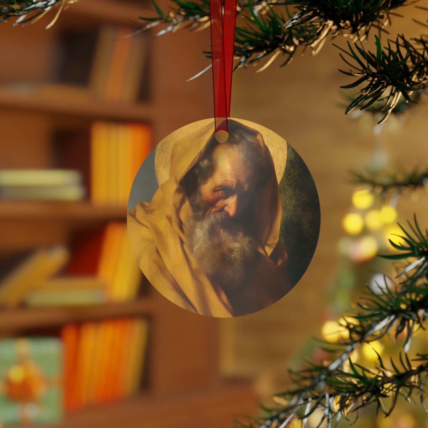 Saint James the Lesser - Apostle Metal Ornament - Religious Holiday Christmas Keepsake - Religious Catholic Tree Ornament - Christmas Gift