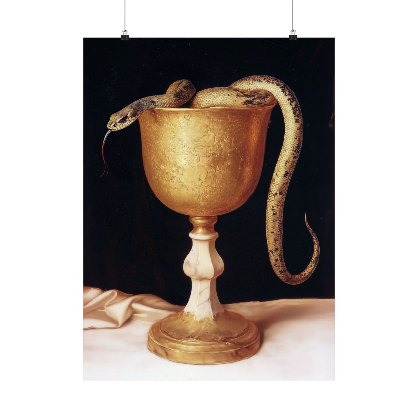 Saint John's Chalice - Sanctified Souls Print - Multiple Sizes - Premium Matte Vertical Posters