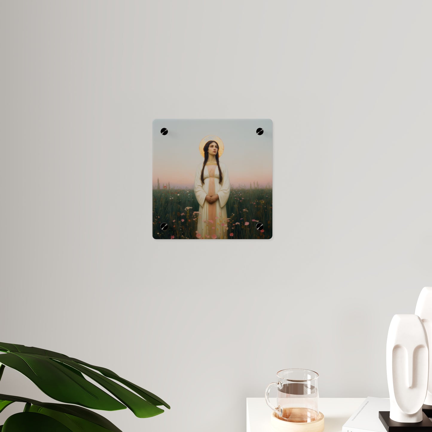 Saint Sabina Wall Art Panel - Ready to Hang Acrylic Print - Catholic Saint Art - Patron Saint Print - No Frame needed