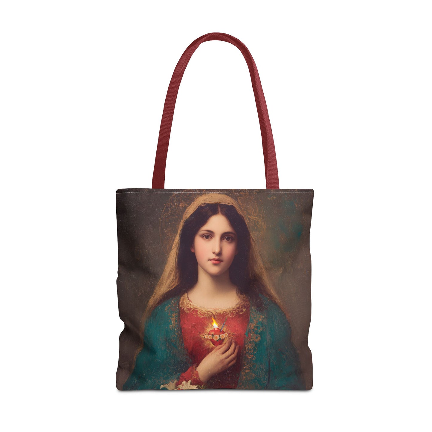 The Immaculate Heart of Mary - Mother Mary - Marian Art - Tote Bag - Large Medium Small Faith Art Bag - Tote Purse - Double Sided