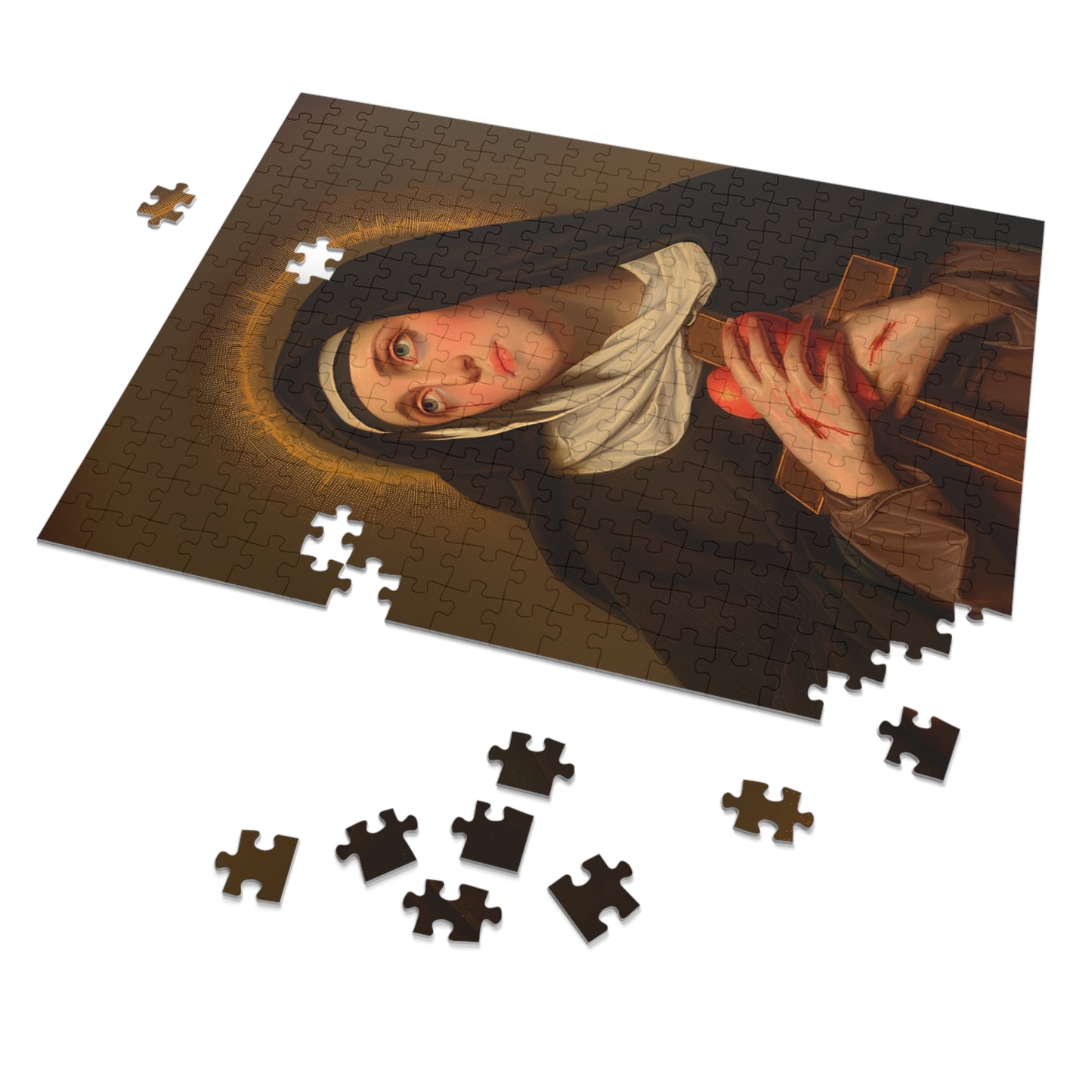 Saint Veronica Giuliani - Puzzle and Keepsake Tin - Religious (30, 110, 252, 500,1000) - Religious Puzzle - Religious