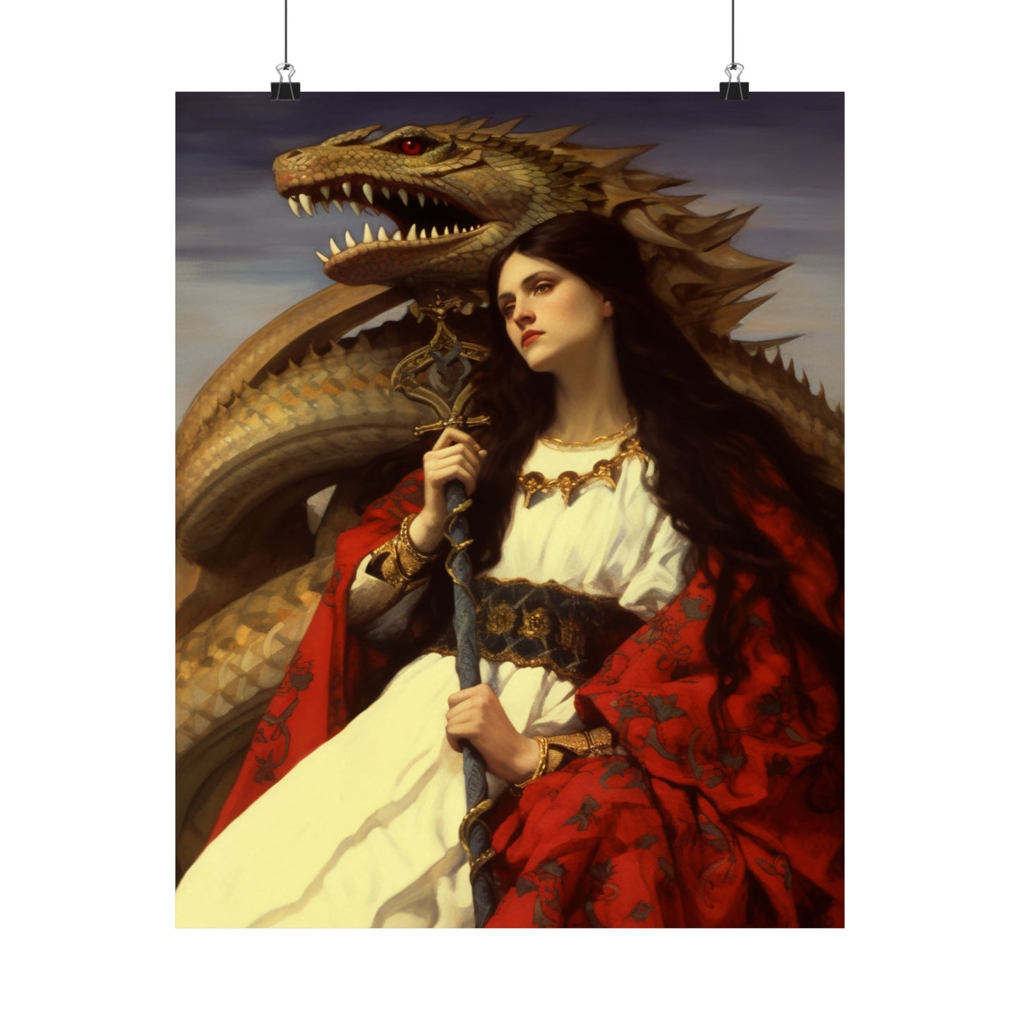 Saint Martha of Bethany - Sanctified Souls Print - Multiple Sizes - Premium Matte Vertical Posters