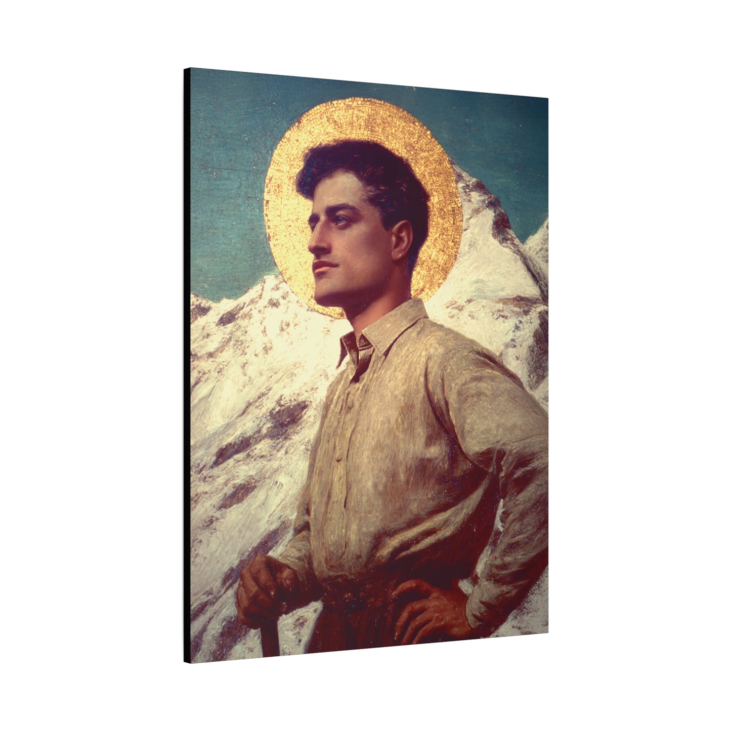 Saint Pier Giorgio Frassati -  Museum Wrapped Canvas - Sanctified Souls Print - Religious Art for your Home - Catholic Patron Saint Art