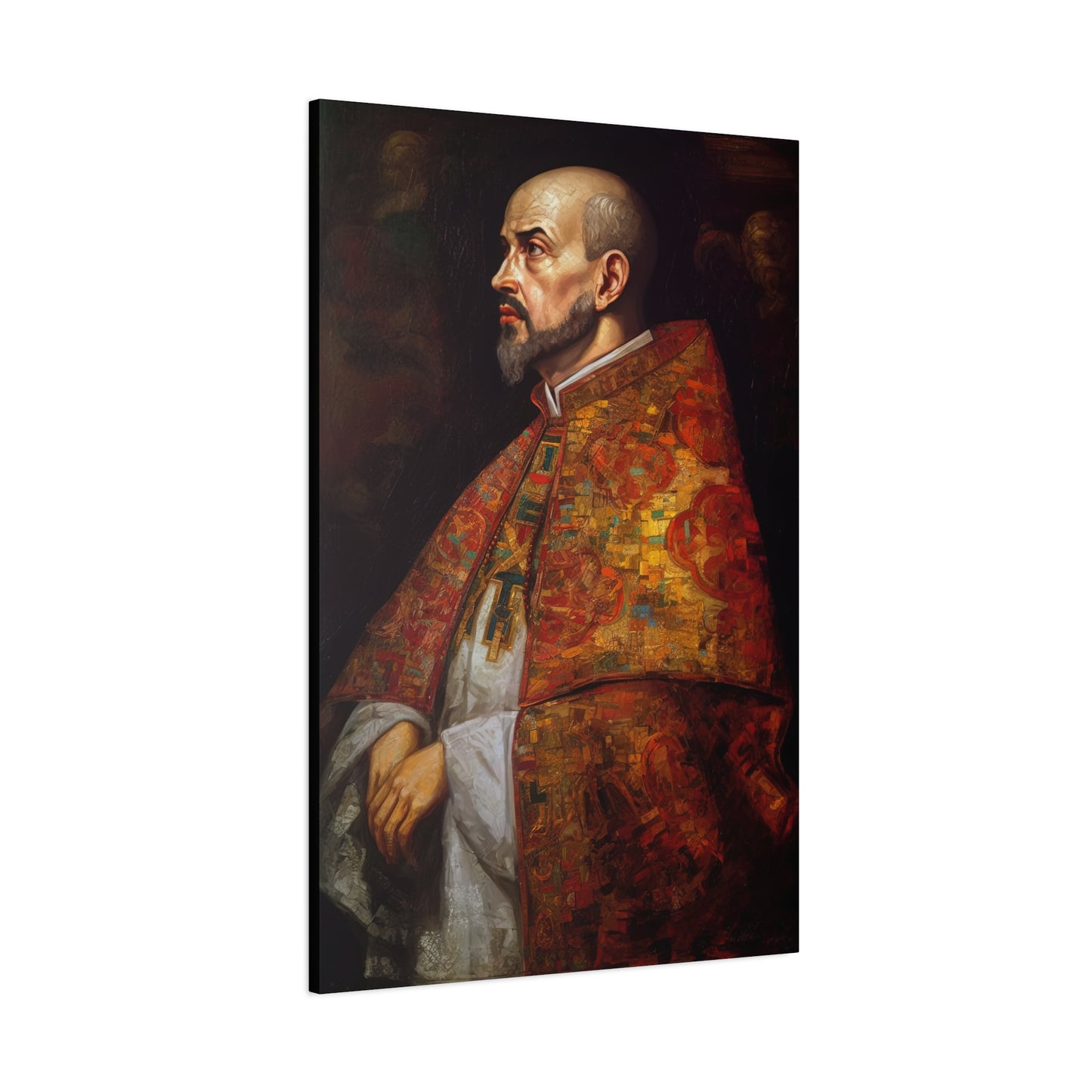 Saint Ignatius of Loyola Canvas Print - Multiple Sizes - Catholic Home art - Museum Wrapped Canvas - Sanctified Souls Print