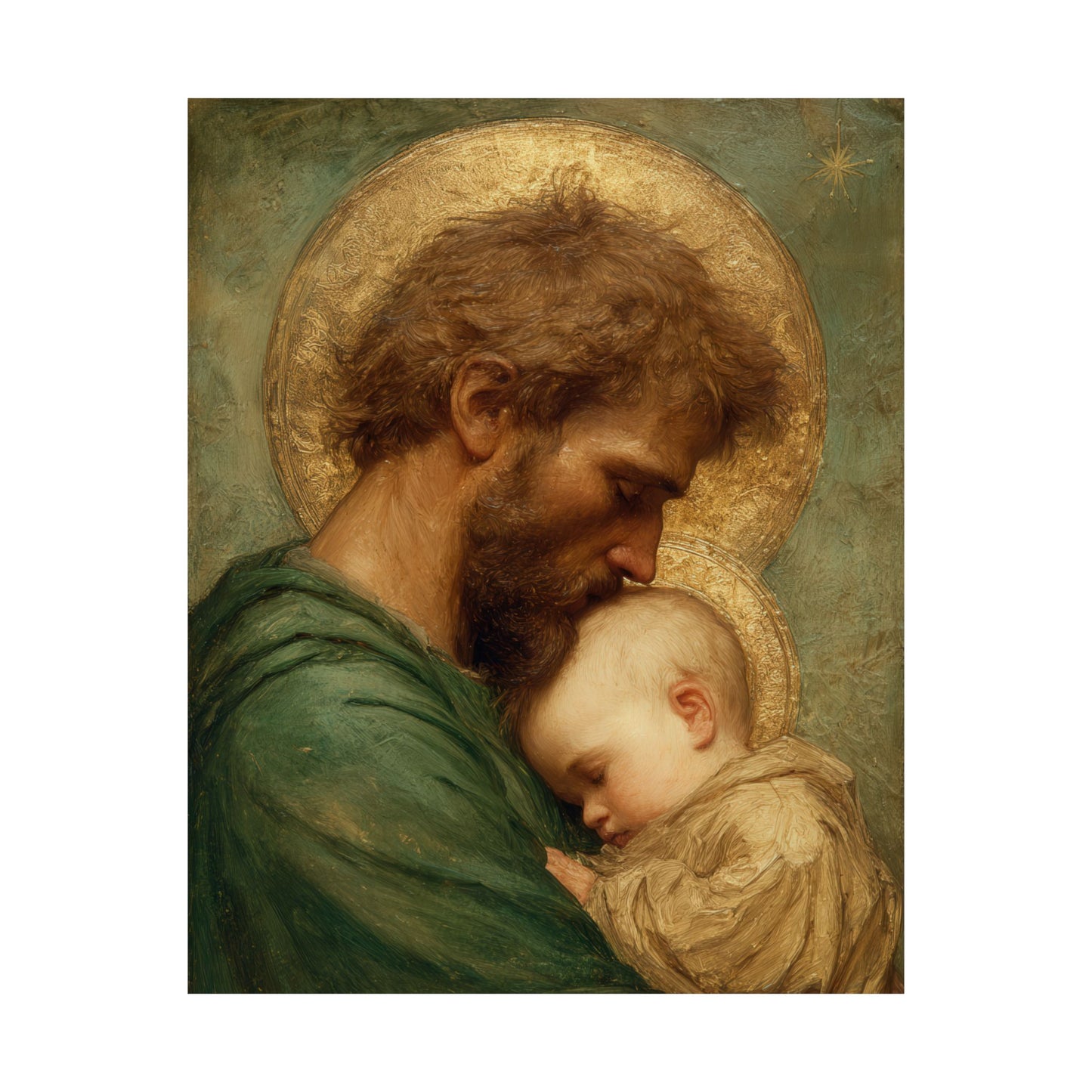 Saint Joseph the Father - Sanctified Souls Print - Multiple Sizes - Premium Matte Vertical Posters