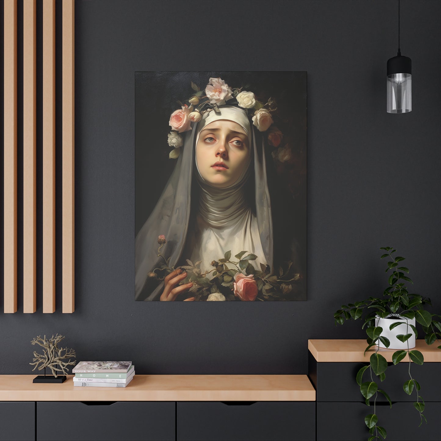 Saint Rose of Lima Canvas Print - Multiple Sizes - Catholic Home art - Museum Wrapped Canvas - Sanctified Souls Print