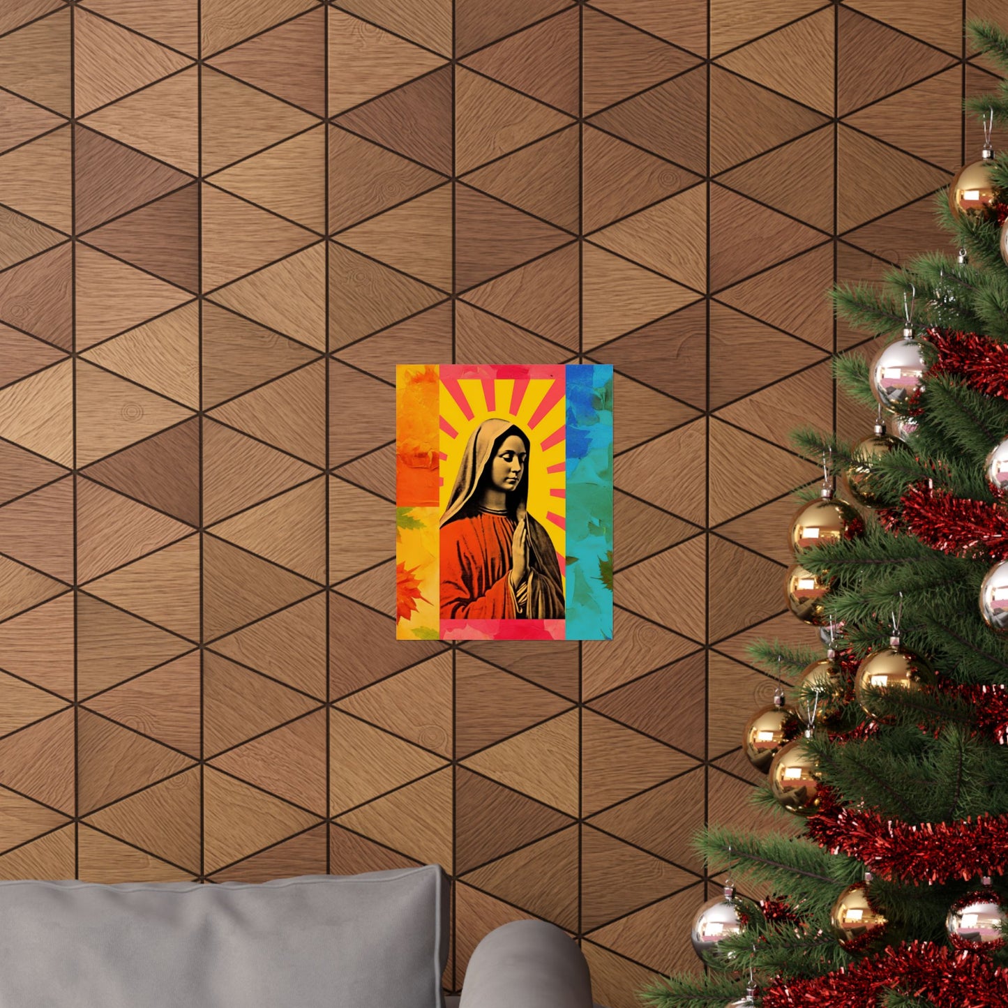 Radiant Mary : Mary in Art - Sanctified Souls Print - Multiple Sizes - Premium Matte Vertical Posters - Virgin Mary