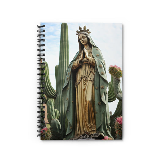 Our Lady of Guadalupe Journal - Sanctified Souls Art - Religious Based Notebook - Spiral Notebook - Ruled Line
