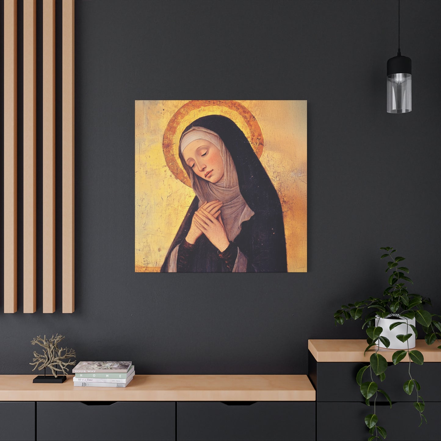 Saint Syncletica of Alexandria - Desert Mother - Gallery Wrapped Canvas - Print - Religious Art for your Home - Catholic
