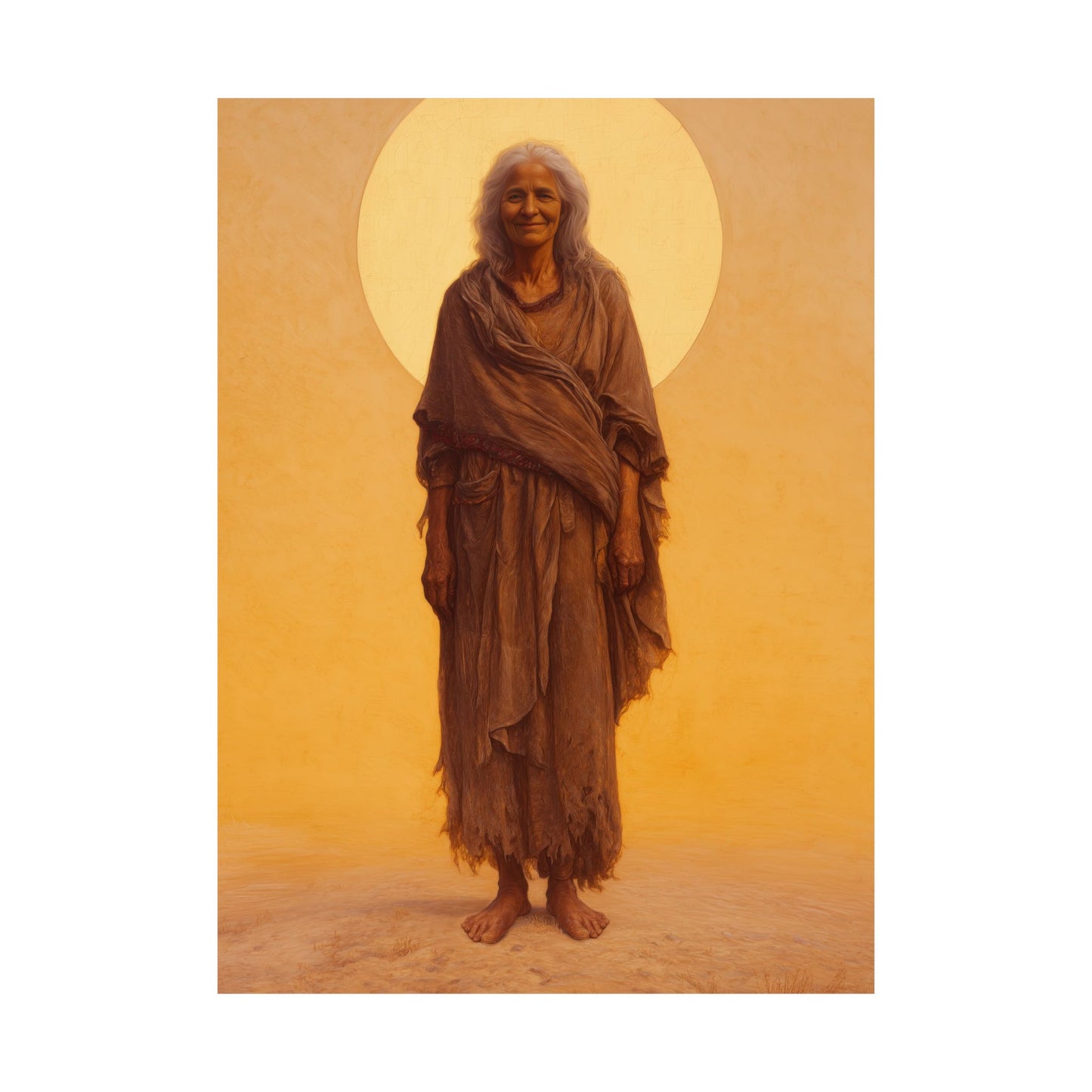 Saint Mary of Egypt - Desert Mother - Sanctified Souls Print - Multiple Sizes - Premium Matte Vertical Posters