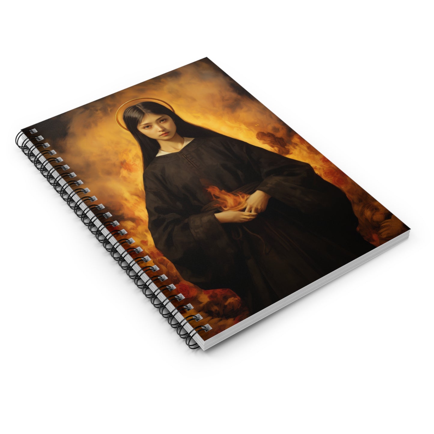 Blessed Mary Magdalen Kiota - Sanctified Souls Art - Religious - Spiral Notebook - Ruled - Catholic Religious - Devotional Prayer Journal