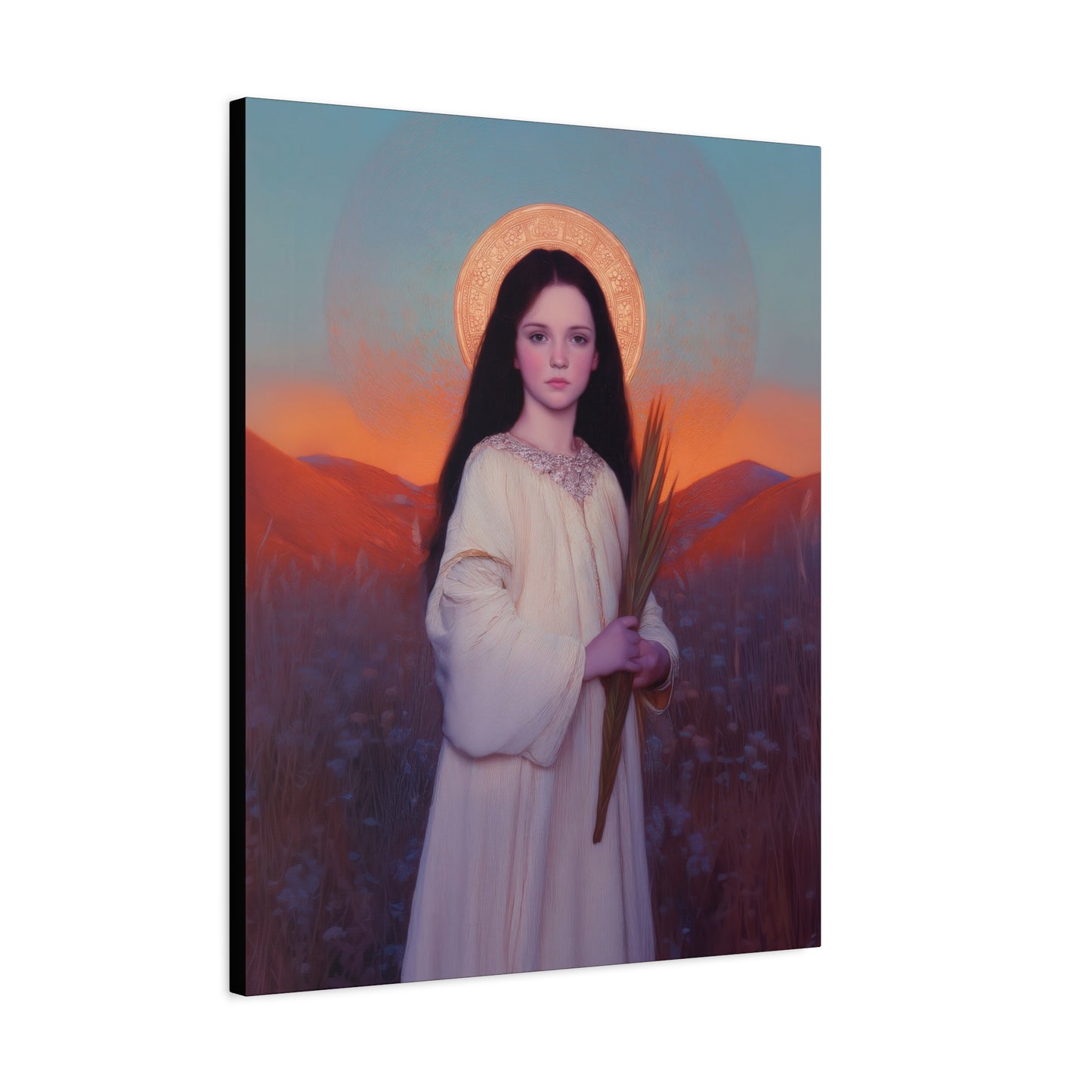 Saint Hope - Multiple Sizes - Catholic Home art - Museum Wrapped Canvas - Sanctified Souls Print - Martyr Saint