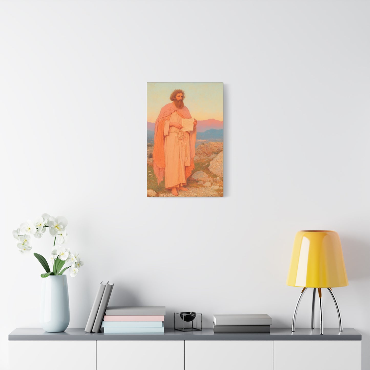 Obadiah - Keeper of the Lord's Warning and Mercy - Gallery Wrapped Canvas - Print - Religious Art for your Home - Catholic Art