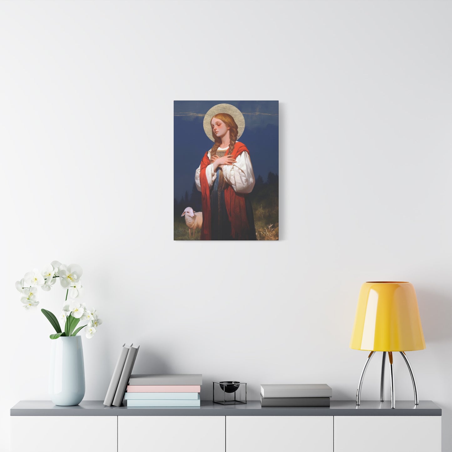 Saint Genevieve - Gallery Wrapped Canvas - Print - Religious Art for your Home - Catholic Art