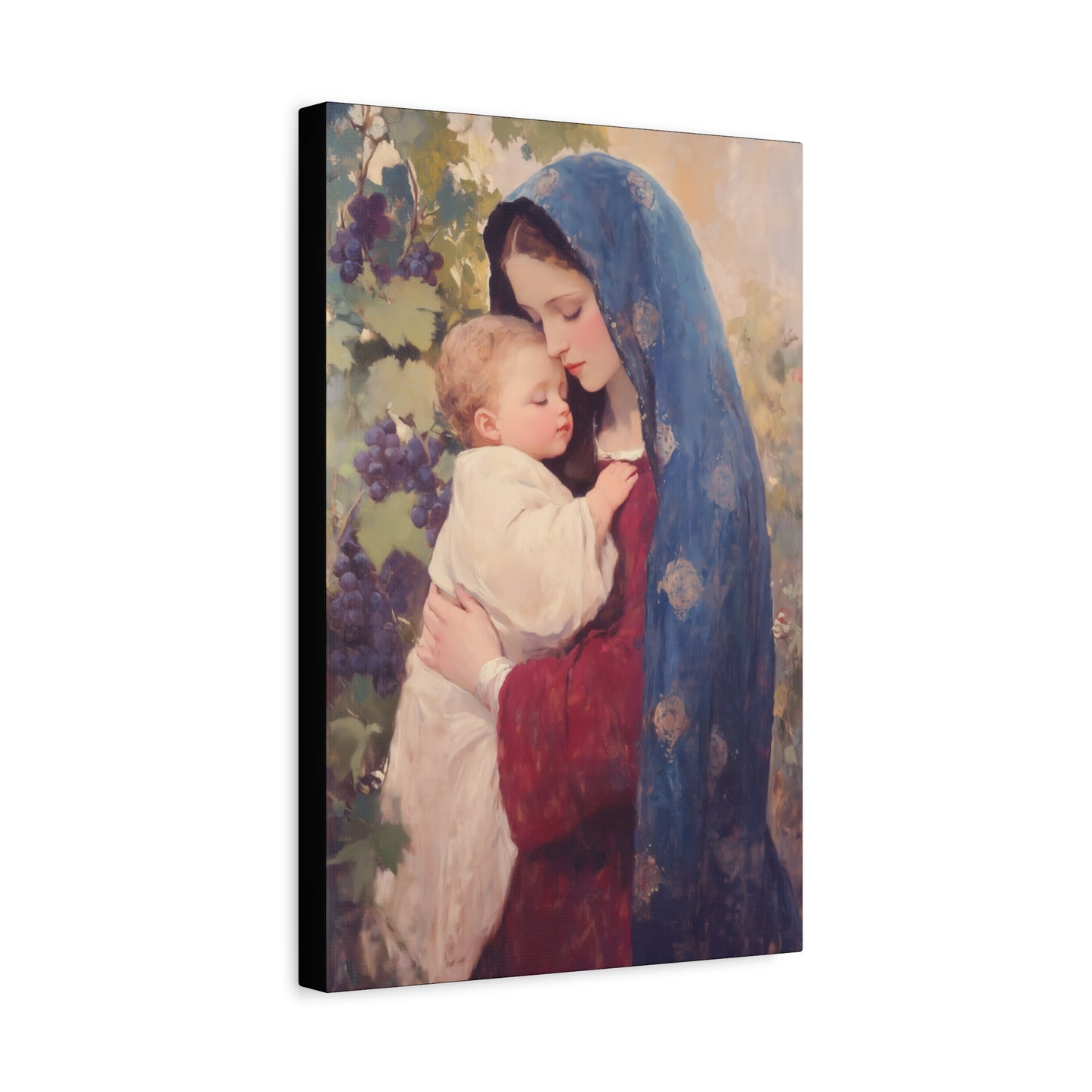 Our Lady of the Grapes / Out Lady of the Harvest - Gallery Wrapped Canvas - Print - Religious Art for your Home - Catholic Art