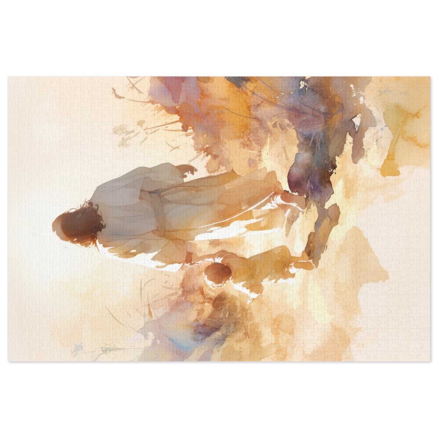 Jesus Guiding a Child in Faith - Christ and Child - Puzzle and Keepsake Tin - Religious (30, 110, 252, 500,1000) - Religious Puzzle