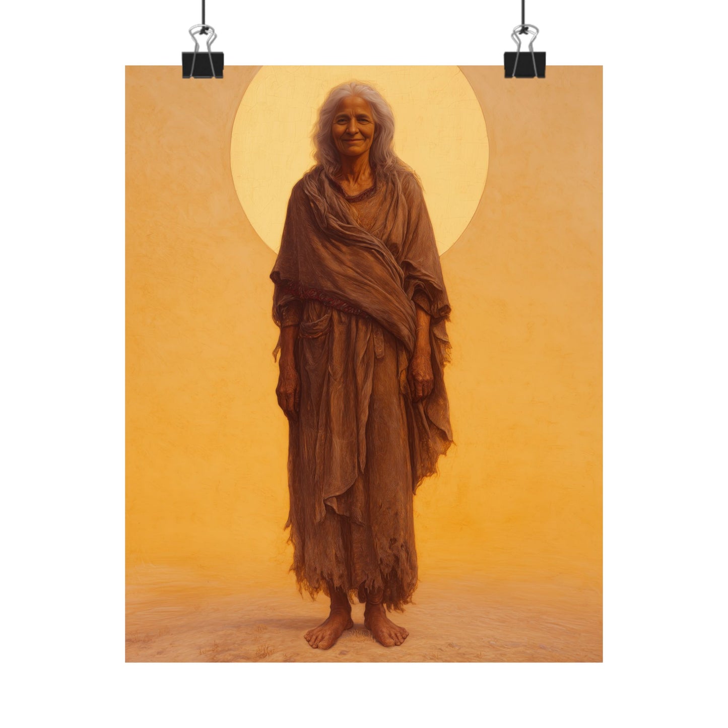 Saint Mary of Egypt - Desert Mother - Sanctified Souls Print - Multiple Sizes - Premium Matte Vertical Posters
