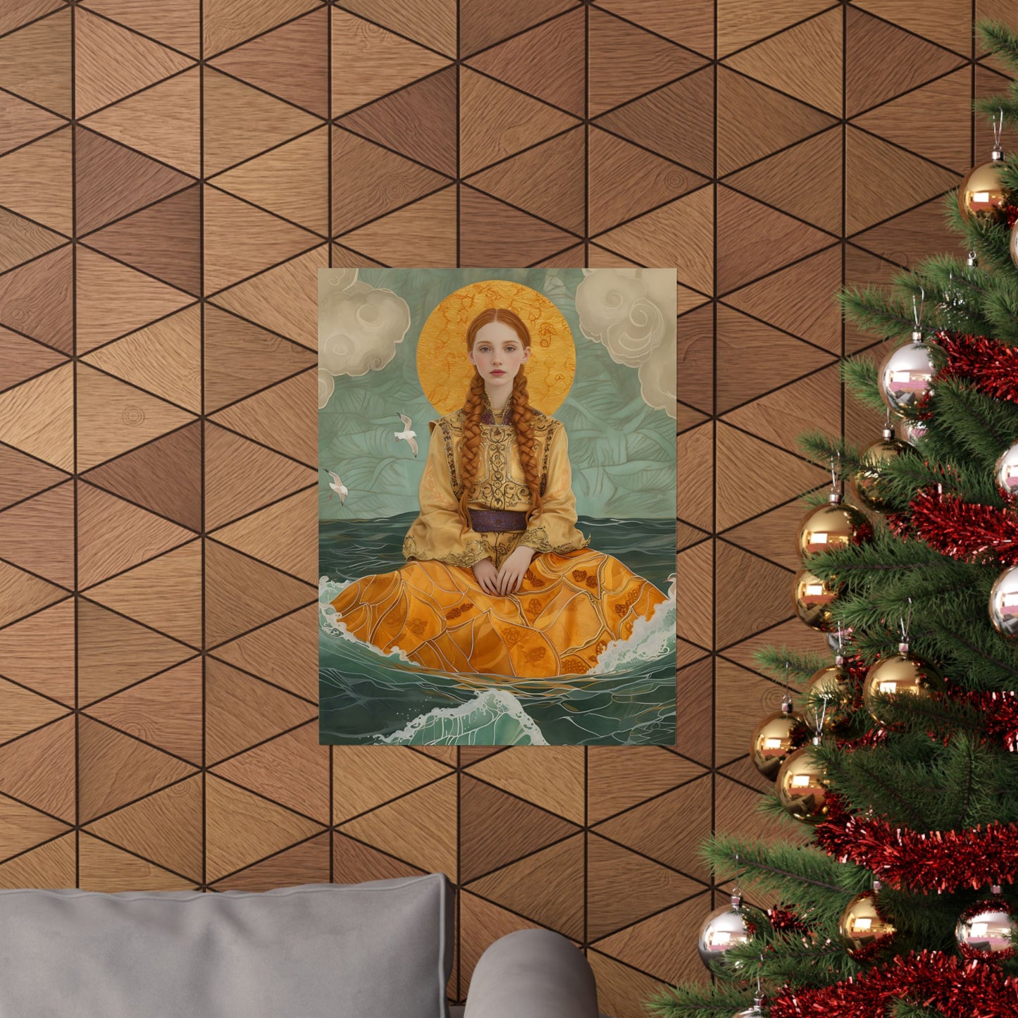 Saint Ia of Cornwall - Sanctified Souls Print - Multiple Sizes - Premium Matte Vertical Posters