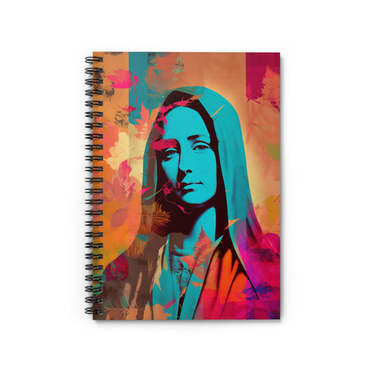 Mary the Blessed Virgin Journal - Sanctified Souls Art - Religious Based Notebook - Spiral Notebook - Ruled Line