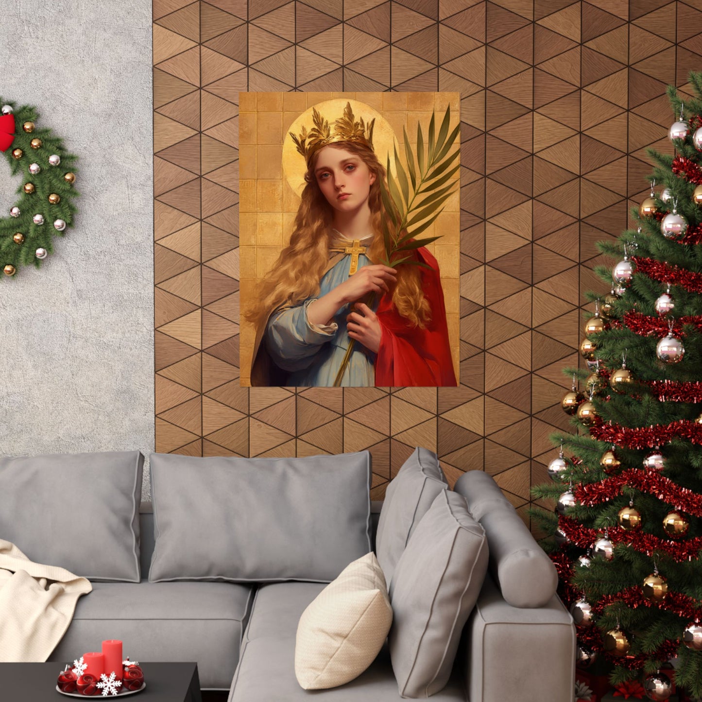 Saint Agrippina - Sanctified Souls Print - Multiple Sizes - Premium Matte Vertical Posters