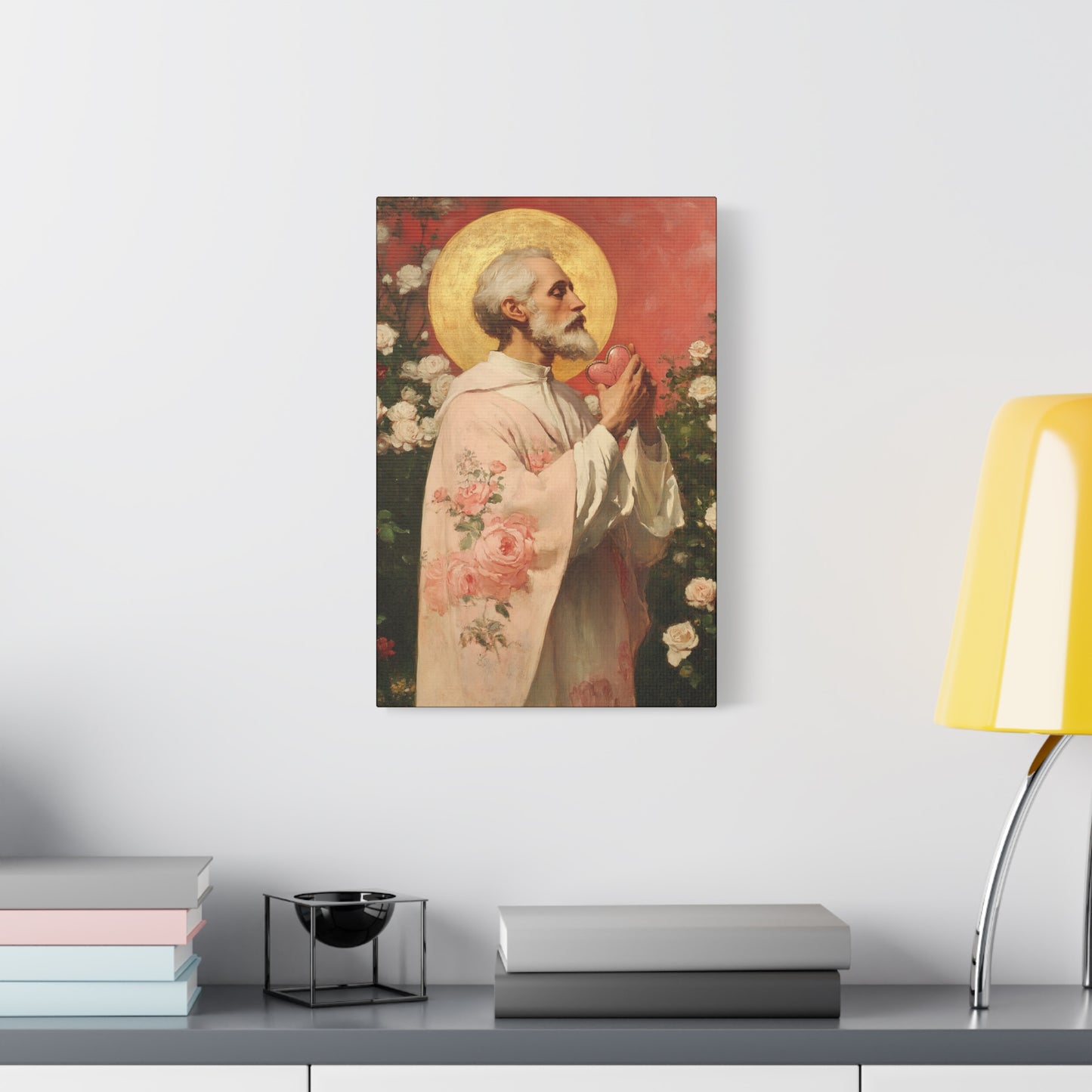 Saint Valentine - Multiple Sizes - Catholic Home art - Museum Wrapped Canvas - Sanctified Souls Print - Catholic Saint Art