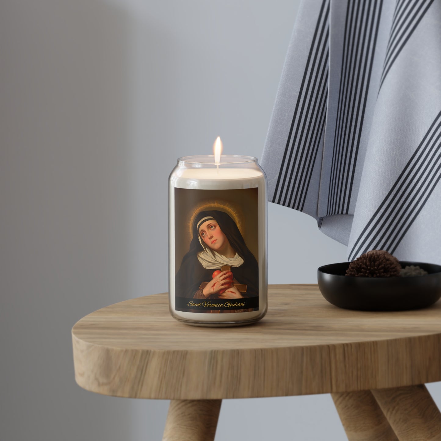 Saint Veronica Giuliani - Scented Prayer Candle, 13.75oz -  Candle - Catholic Art - prayer room Scented Candle