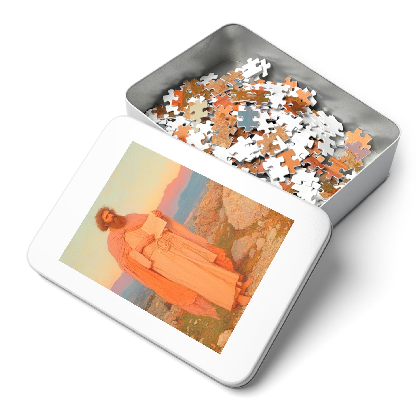 Obadiah - Keeper of the Lord's Warning and Mercy - Puzzle & Keepsake Tin - Religious Jigsaw Puzzle (30, 110, 252, 500,1000-Piece)