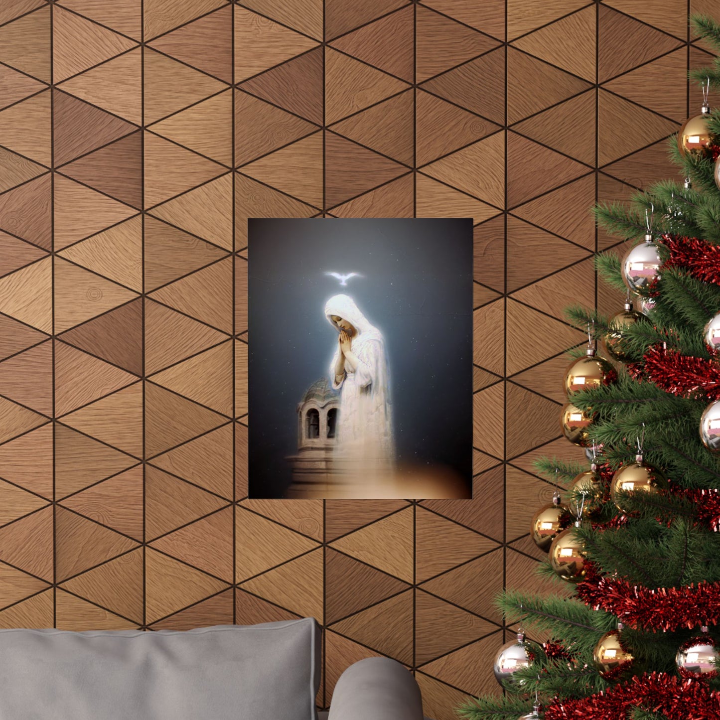 Our Lady of Zeitoun - Mother Mary Print - Marian Art - Sanctified Souls Print - Multiple Sizes - Premium Vertical Posters