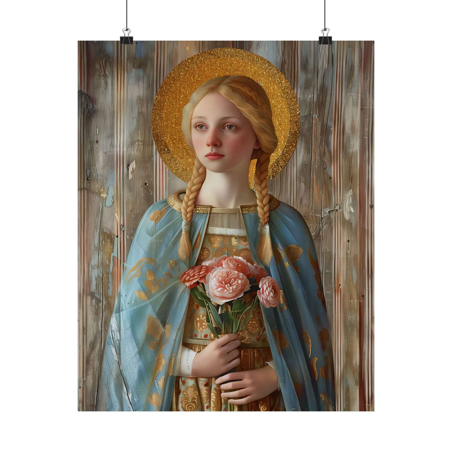 Saint Fina / Seraphina Print - Sanctified Souls Print - Multiple Sizes - Premium Matte Vertical Posters
