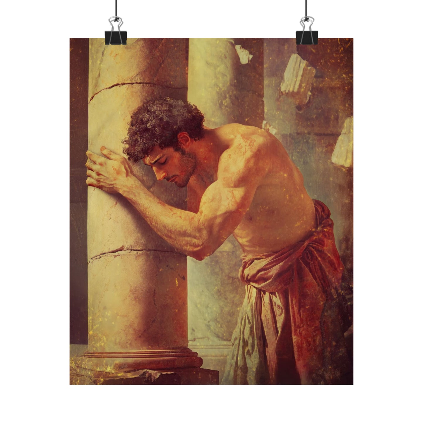 Samson - Sanctified Souls Print - Multiple Sizes - Premium Matte Vertical Posters - Catholic Christian Home Decor Art