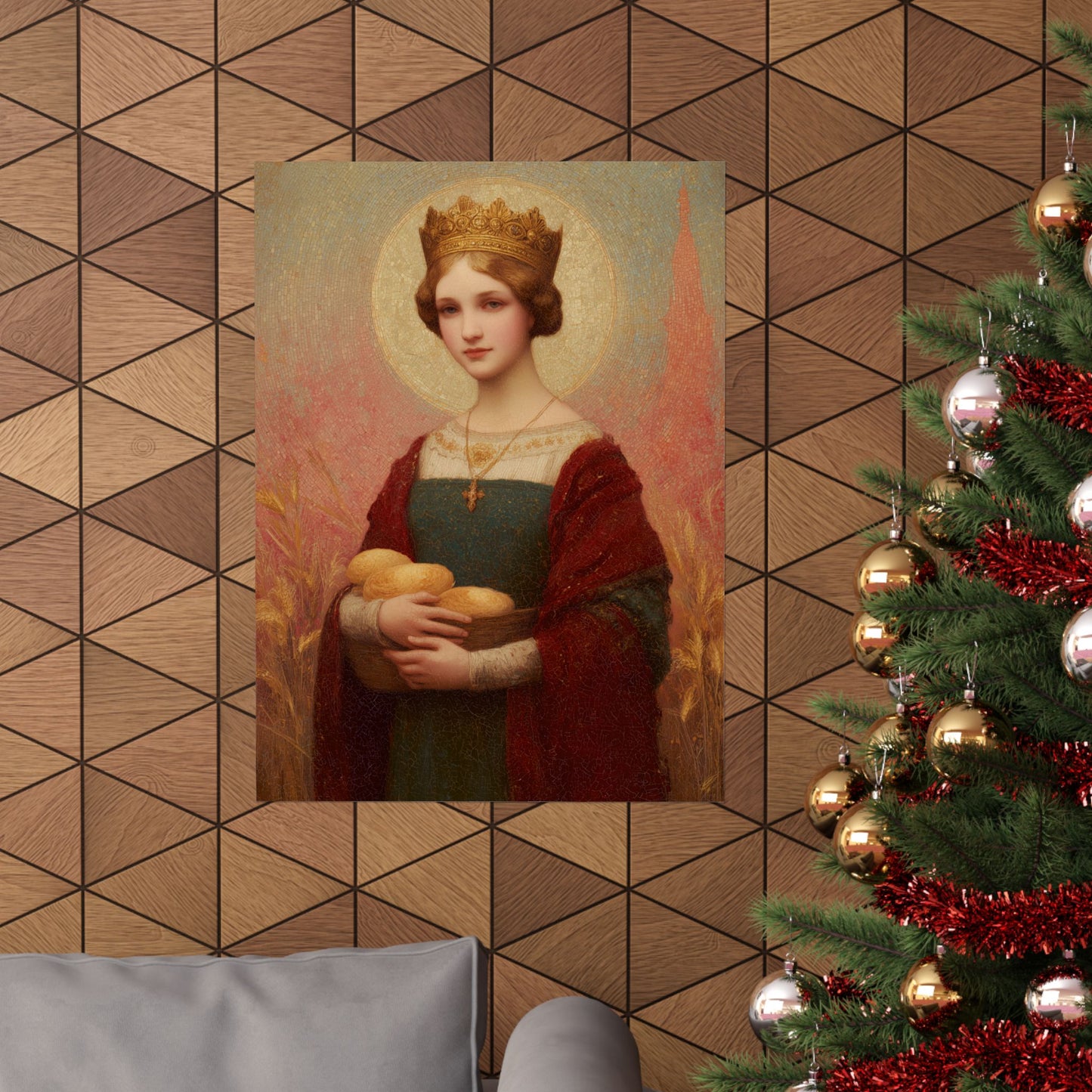 Saint Elizabeth of Hungary - Sanctified Souls Print - Multiple Sizes - Premium Matte Vertical Posters