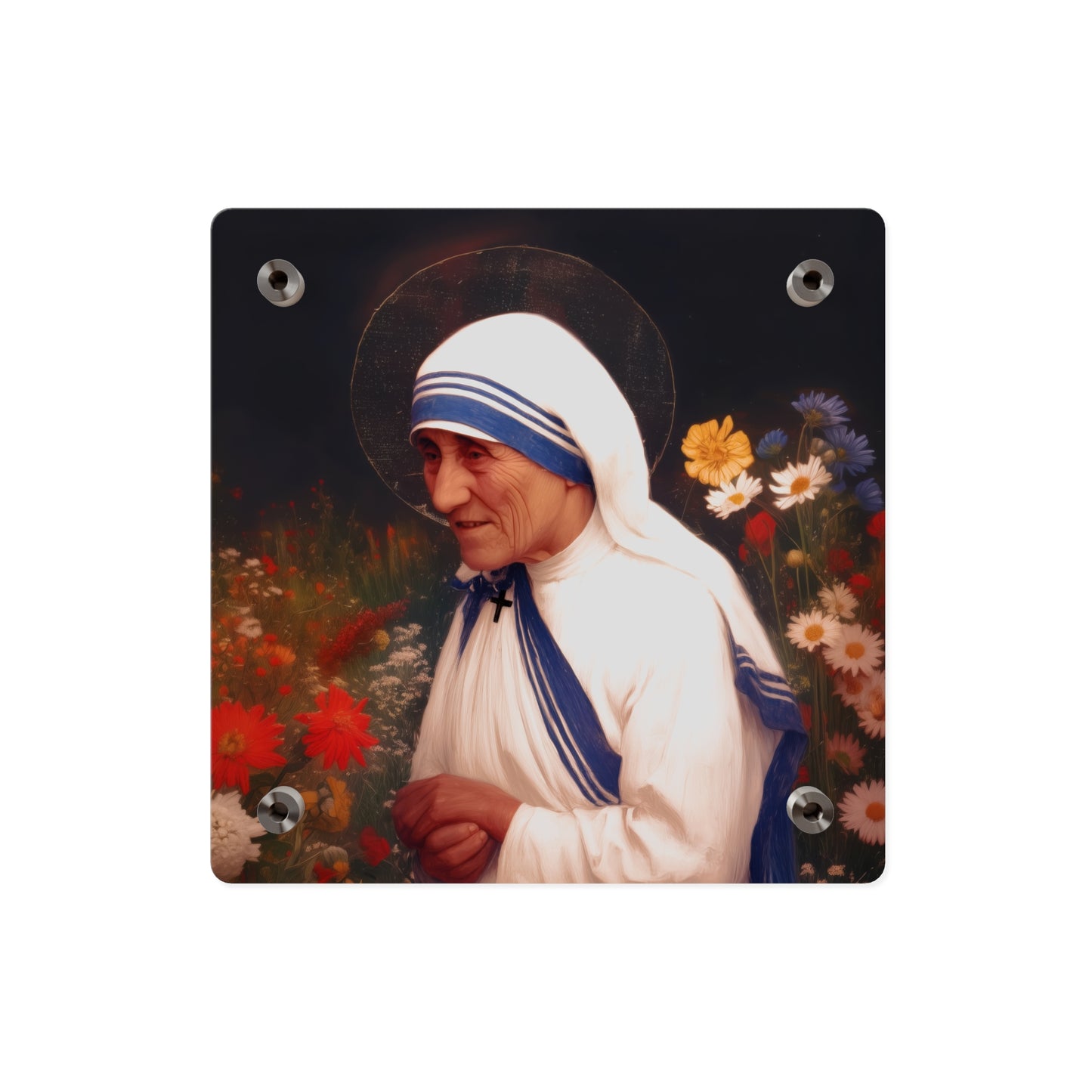 Saint Teresa of Calcutta Wall Art Panel - Ready to Hang Acrylic Print - Catholic Saint Art - Patron Saint Print - No Frame needed