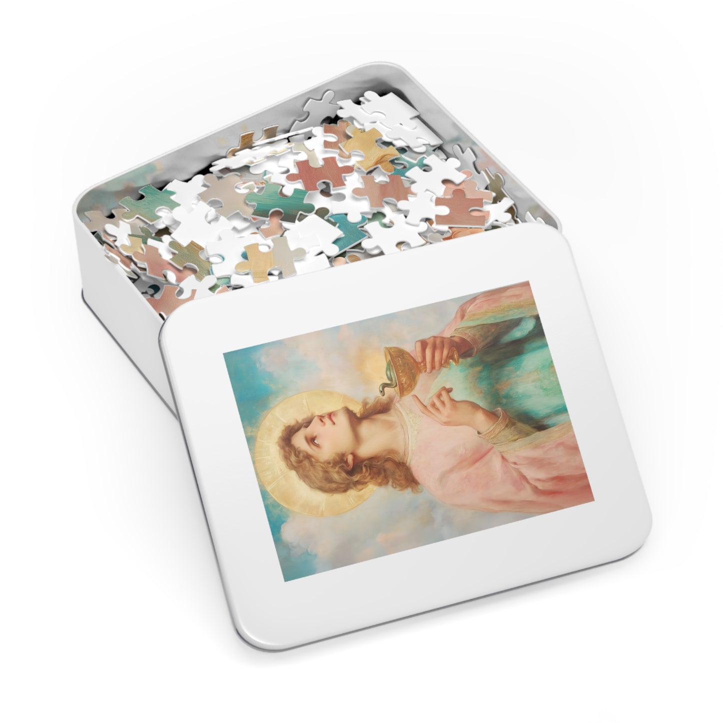 Saint John the Apostle - Puzzle and Keepsake Tin - Religious Jigsaw Puzzle (30, 110, 252, 500,1000-Piece) - Religious Puzzle
